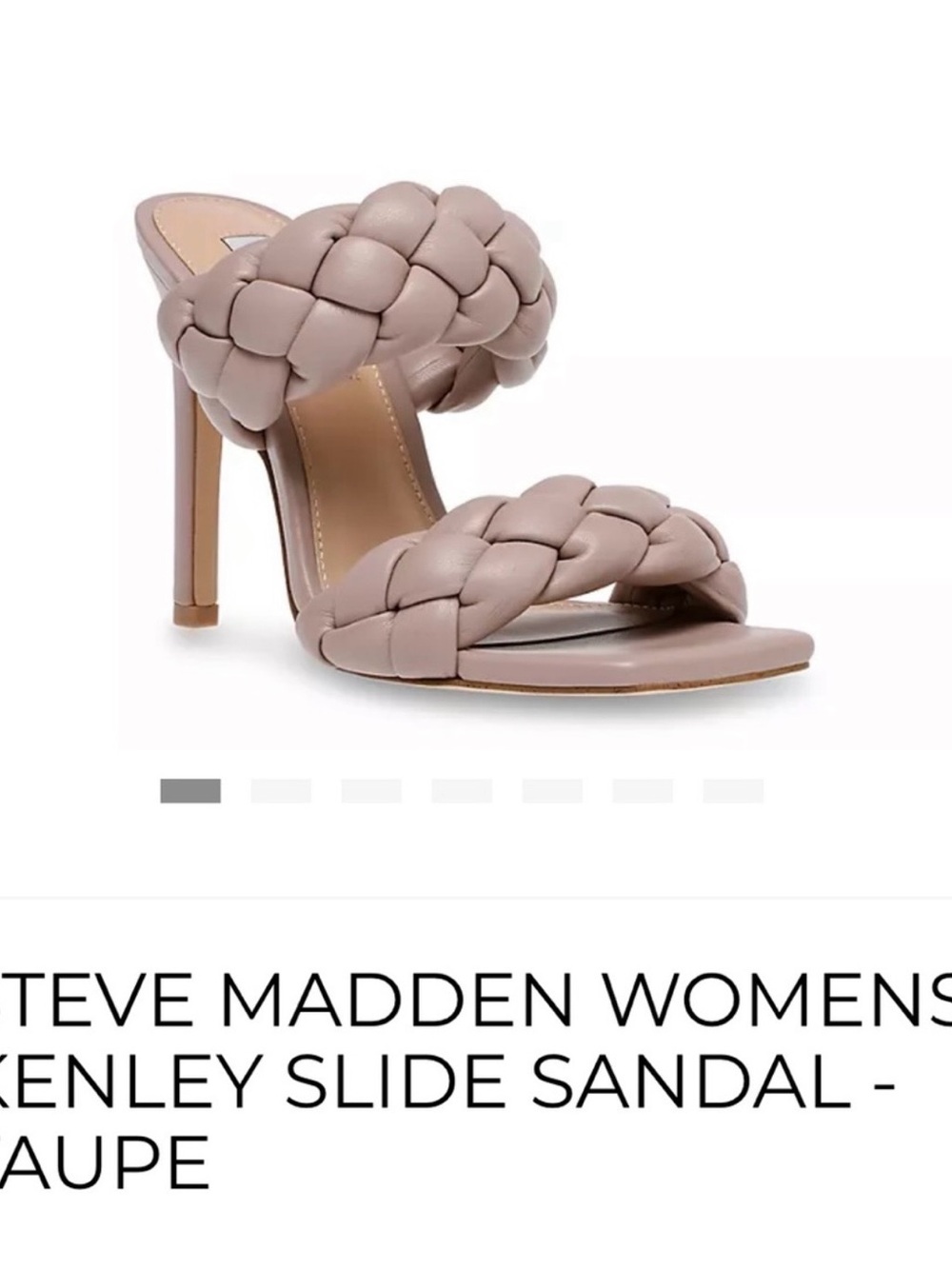 Steve Madden Braided Double-Strap Slide Sandal - Taupe